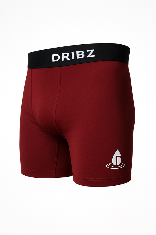 2 Pack Men's Boxer Briefs (Maroon/Black)