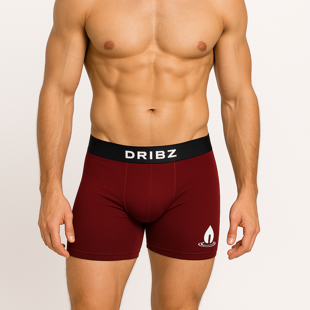 Maroon boxer Dribz
