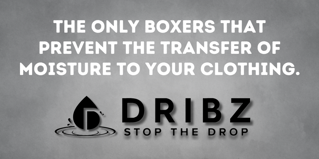 2 Pack Men's Boxer Briefs with Water-Resistant Pouch | Dribz Wear